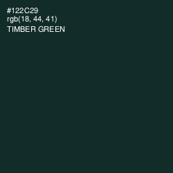 #122C29 - Timber Green Color Image